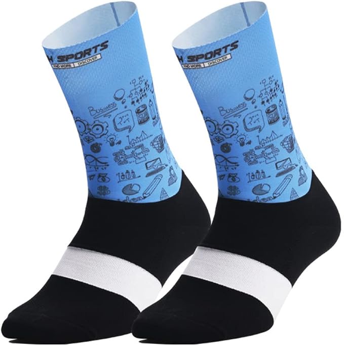 Cycling Socks Pro Mens Womens Riding Socks Bicycle Bike Sport Ankle Athletic Socks XC MTB BMX White Yellow Blue Green Red