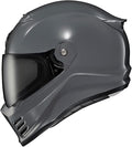 ScorpionEXO Covert FX Full Face Adult Motorcycle Helmet Street Fighter Style - Bluetooth Ready Speaker Pockets DOT ECE Solid (Cement Grey - Medium)