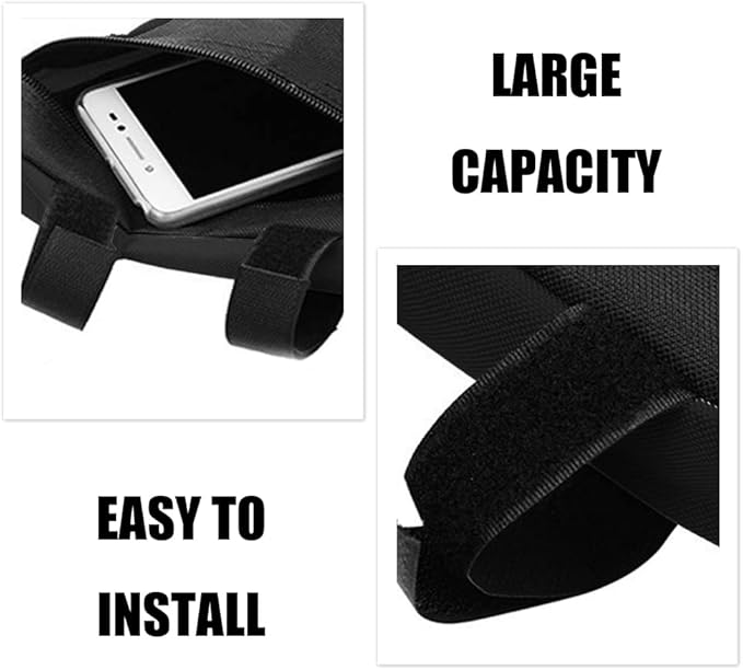 Bike Bag, Bicycle Frame Storage Bag, Bike Triangle Pouch, Bike Saddle Bag, Bike Top Tube Bag, Bike Seat Bag, Mountain Bike Accessories Pack for Phone, Wallet, Keys