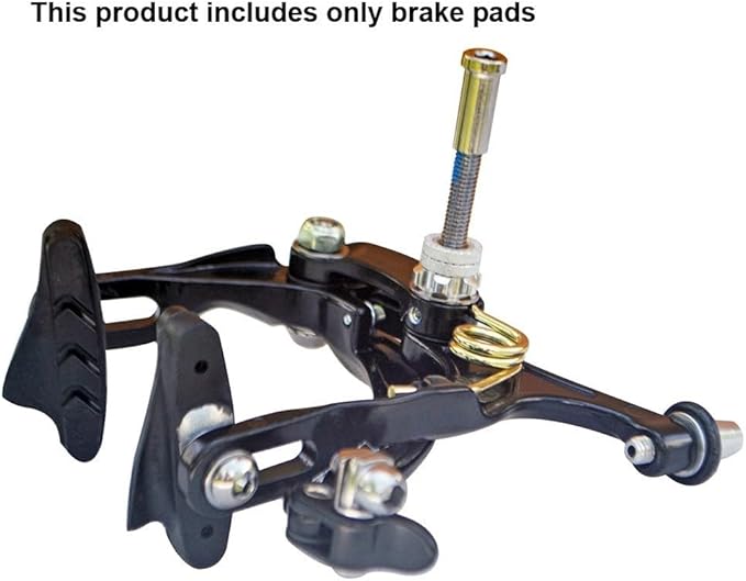 2 Pairs 55mm C Brake Blocks for Bicycle Brake Pads Set, Front and Rear Rubber Pads Compatible with Mountain Road Folding Bike