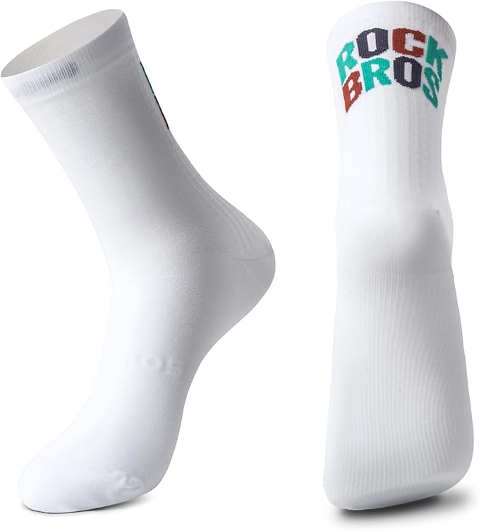 ROCKBROS Cycling Socks,Crew Length Bike Socks,Shock-Absorbing & Non-Slip,4-Season Versatilefor Men Women