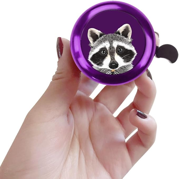 WIRESTER Purple Aluminum Round Bike Bell, Classic Ring Bicycle Bell, Bike Accessories Bell Ring for Adults Kids Girls Boys