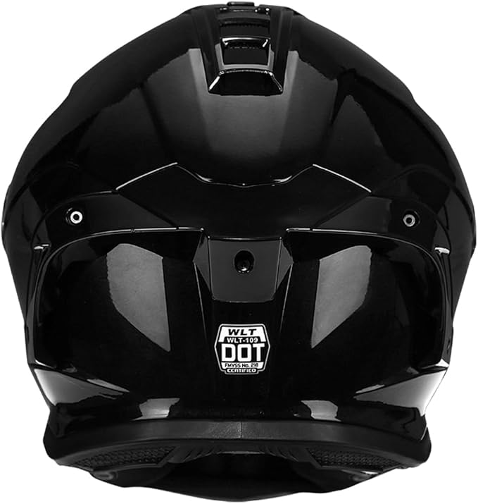 Full-face Helmet Biker Helmet ABS with EPS Cushion Liner Removable Washable 8 Air Vent Free Switch Long and Short Lens Replacement for Adult Unisex