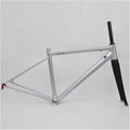 43CM 45CM 47CM 50CM 53CM Road Bike Frameset 700C Aluminum Alloy Quick Release Frame 100/130mm C Brake BSA BB68 Climbing Bike Frame with Carbon Fiber Fork(Silver 1,47cm)