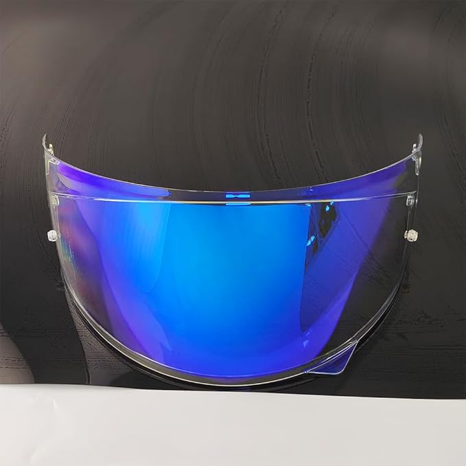 HJ-34P Helmet Visor Replacement for HJC C10.Motorcycle Helmet Shield UV Protection Compatible with HJC C10 (Revo Clear Blue)