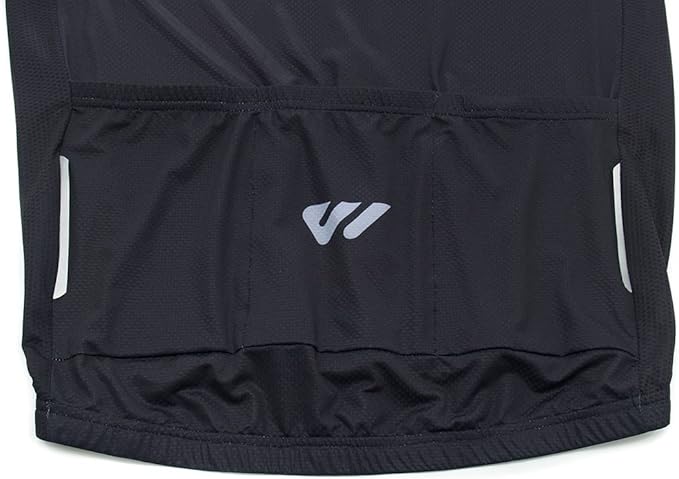 Wulibike Men's Cycling Jerseys Short Sleeve Bike Biking Shirts Full Zip with Pockets Road Bicycle Clothing