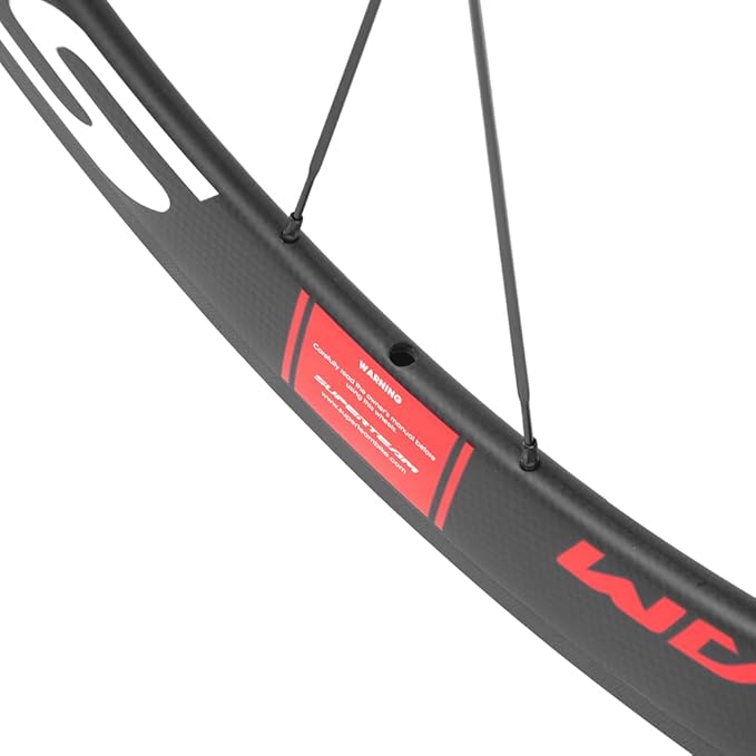 Superteam Carbon Fiber Road Bike Wheels 700C Clincher Wheelset 50mm Matte 23 Width