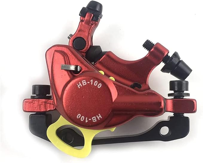 BUCKLOS Zoom HB-100 MTB Line Pulling Hydraulic Disc Brake Calipers Front + Rear, Aluminum Alloy Mountain Bike Hydraulic Disc Brakes with is/PM Universal Caliper Adapter for XC Trail, Fat Bike…
