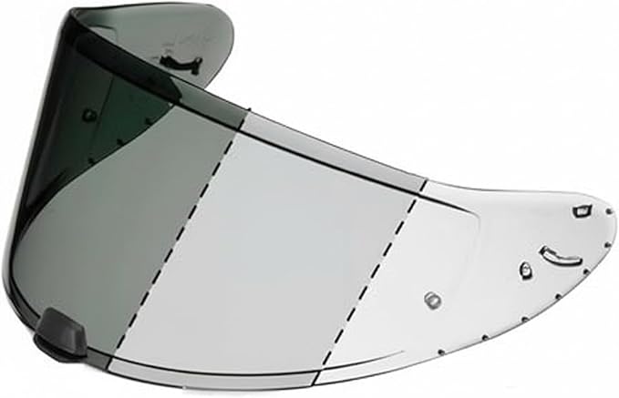 The Helmet Shop HJ-31 Photochromic Motorcycle Helmet Visor Compatible with i10 & i70 - Replacement Shield | Optically Correct, UV Protected Motorcycle Visor, Clear/Smoke Tint