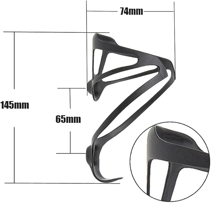 [US Stock] RXL SL Full Carbon Fiber Water Cup Cage Carbon MTB Road Bike Bicycle Water Bottle Holder Super Light 3K Gloss 20g Black White