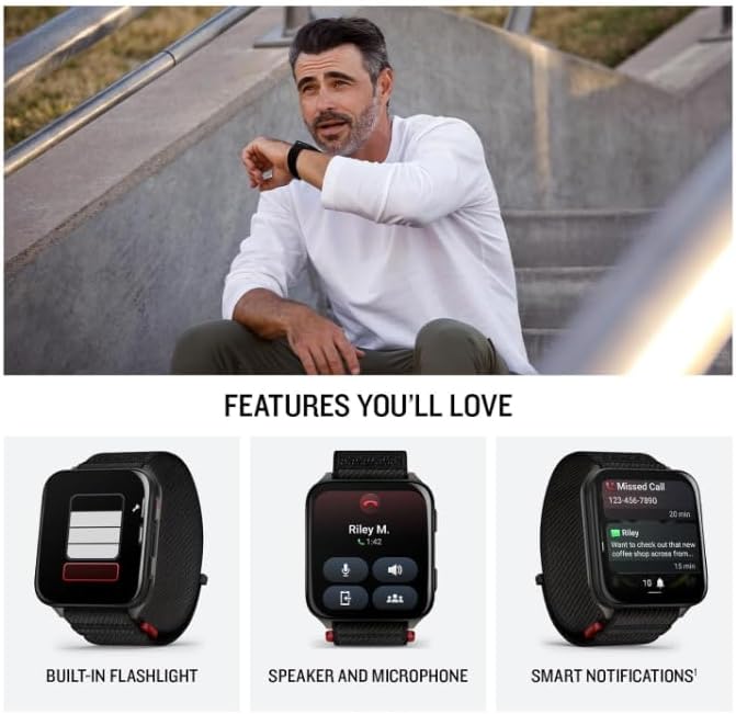 Wearable4U Garmin Venu X1 Thin and Lightweight GPS Smartwatch, AMOLED Display, Black with Slate Titanium Comfort Fit Nylon Band Power Bank Bundle