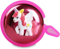 Mini-Factory Bike Bell for Girls, Bicycle Handlebar Cute Pink Unicorn Pattern Bike Safe Cycling Ring Horn - 3D Unicorn