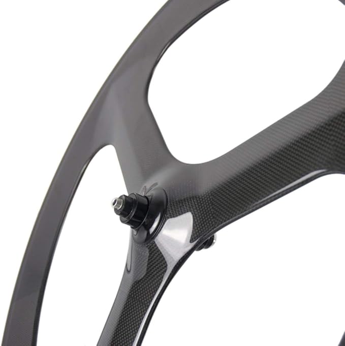 Superteam 70mm Road Bike 3 Spoke Wheelset Tri-Spoke Wheel Clincher 700c