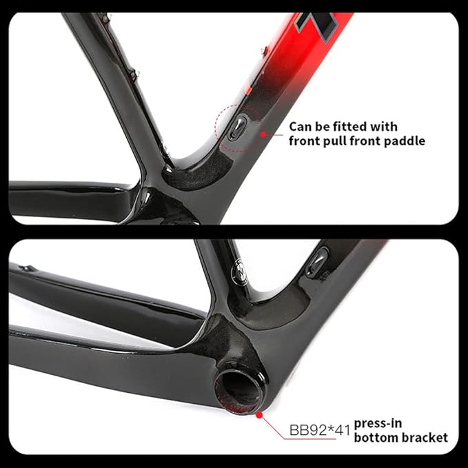 Carbon Fiber Bike Frame 27.5er 29er XC Hardtail Mountain Bike Frame 15''/17''/19'' Disc Brake Frame Thru Axle 148mm Universal 142mm(Blue,29 * 17'')