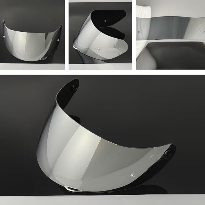 902 Helmet Visor Replacement. Helmet Face Shield UV Protection Compatible with ILM 902,902L,902BT (Silver-Day Use Only)