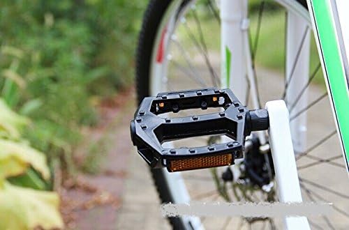 BlueSunshine Bike Pedals Set 9/16" for Mountain Bike, Aluminium Alloy Bearing Platform Pedals for BMX MTB Road Bicycle. Lightweight but Strong and Durable Alloy Flat Platform Pedals
