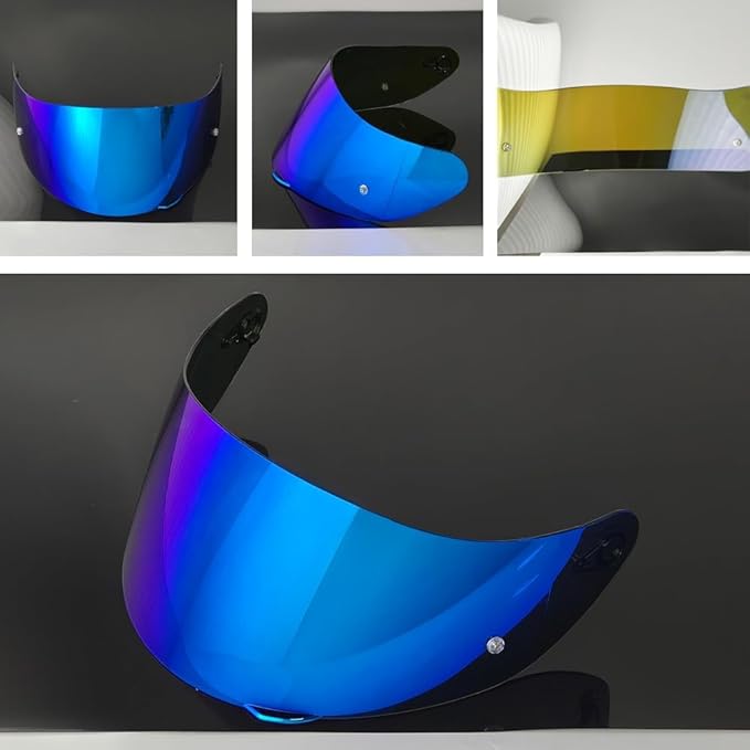 902 Helmet Visor Replacement. Helmet Face Shield UV Protection Compatible with ILM 902,902L,902BT (Revo Deep Blue-Day Use Only)