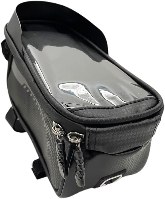 Waterproof Bike Phone Front Frame Bag Handlebar Mount Bicycle Front Tube Bag with Touchscreen Compatibility, Sunshade & Shockproof Design for Cycling, Commuting, and Outdoor Sports
