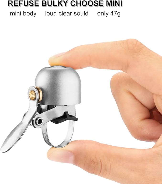 ROCKBROS Bike Bell Classic Bicycle Bell for Bike Ring Bell with Loud Sound Bells for Road Mountain Bike Handlebars Adults