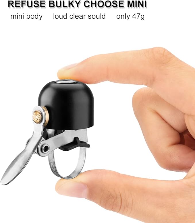 ROCKBROS Bike Bell Classic Bicycle Bell for Bike Ring Bell with Loud Sound Bells for Road Mountain Bike Handlebars Adults