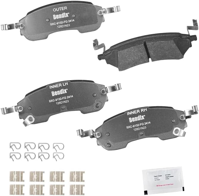 Bendix Premium SBC2414 Ceramic Rear Brake Pads for Ford Bronco 2023-2021