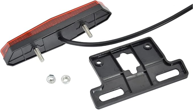 Bike Headlight-Taillight Combinations -24V to 48V E-Bike Headlight Turn Signal Rear Light with Switch,Front Rear Warning Lights Kit for Electric Bike Scooter