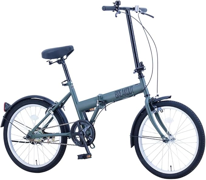 Sakai Cycle Breakout Folding Single Type Bicycle Adult Folding Key 20" BROF20 Flat Olive