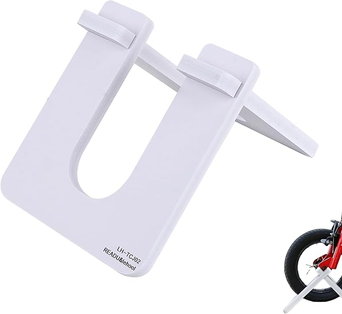 SHIDOW PVC Bike Stand, Indoor Bike Stand, Children's bike display stand, Bike Stand Floor Bicycle Rack for Bike and Balance Bike Indoor Storage (white)