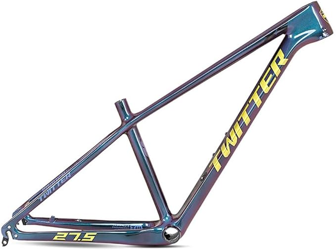 TUJISEK 27.5 29er Mountain Bikes Frame Carbon Fiber 15''/17''/19'' Mountain Bikes Frame QR 5 * 135mm Disc Brake XC Frame Full Colour Change Internal Routing