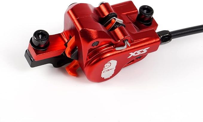 Chooee Mountain Bike Hydraulic Disc Brake ，MTB Hydraulic Disc Brake Set Right Left Rear 1450mm Hydraulic Brake，Red