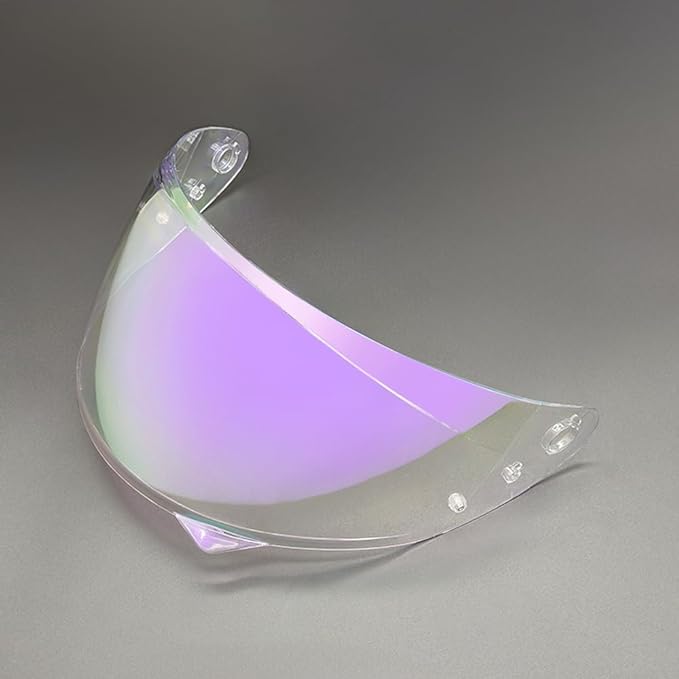 HJ-34P Helmet Visor Replacement for HJC C10.Motorcycle Helmet Shield UV Protection Compatible with HJC C10 (Revo Clear Purple)