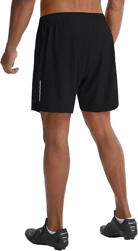 baleaf Men's 7" Mountain Bike Shorts 4D Padded Loose-fit MTB Cycling Riding Bicycle Biker Short Zipper Pockets