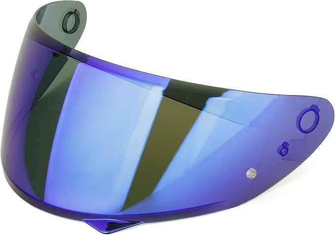 LKV HJ-34P Helment Visor Replacement - HJC C10 Motocycle Helmet Visor UV Protection Face Shield Compatible With HJ34P HJC C10 (Chrome Blue)