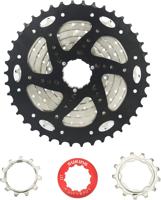CYSKY 8/9/10/11/12-Speed Cassette 11-25T/28T/32T/34T/36T/40T/42T/46T/50T/52T Bike Sprocket Freewheel Compatible with Shimano, Sram HG Hub, Fit for Mountain Bike, Road Bike, MTB Cassette