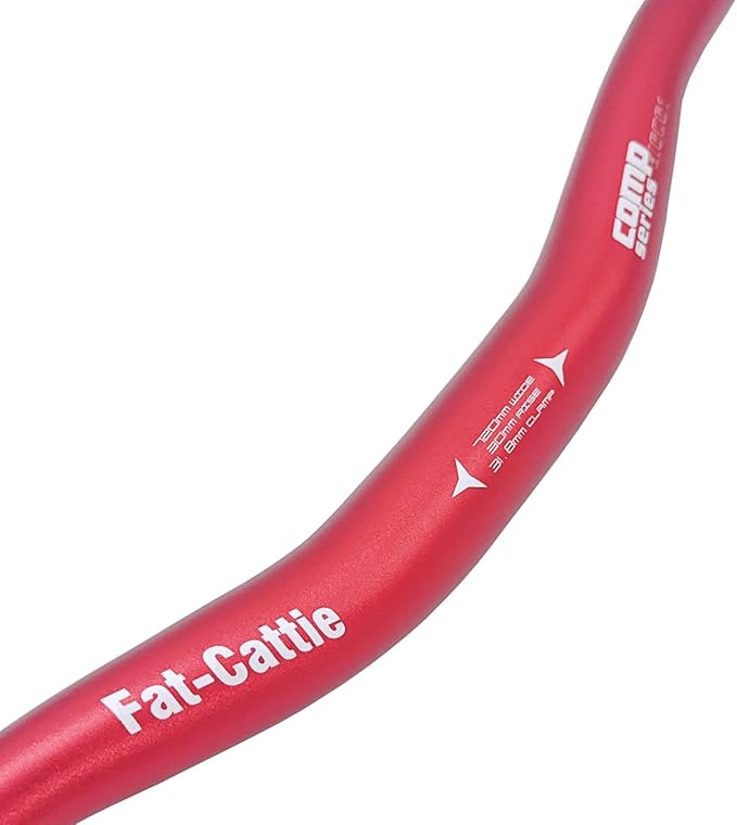 MTB Mountain Bike Handlebar, Aluminum Alloy MTB Handlebar, 31.8mm Diameter, 720mm Wide Bicycle Bar(25° Handlebar 720mm) (Red)