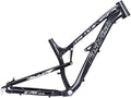 Full Suspension Bike Frame 27.5er Softtail Mountain Bike Frame Aluminium Alloy Disc Brake Bicycle Frame 17'' DH/XC/AM 135mm Quick Release Frame(Color:Black)