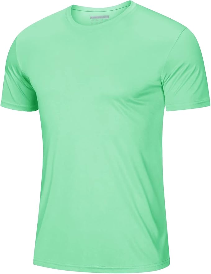 MAGCOMSEN Men's Short Sleeve UPF 50+ T-Shirt Quick Dry Workout Athletic Running Swim Tops Tee Rash Guard Performance Shirts