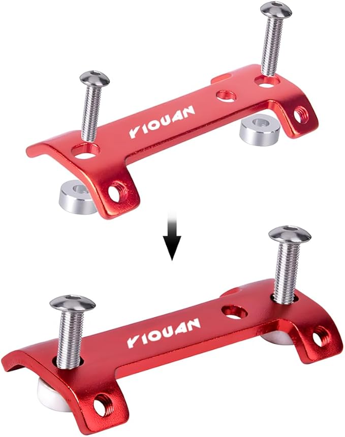 Bike Bottle Cage Adapter Aluminum Alloy Double Headed Bicycle Bottle Cage Extender High Hardness Adjustable Bottle Mount Seat Post Water Bottle Holder with Installation Tools
