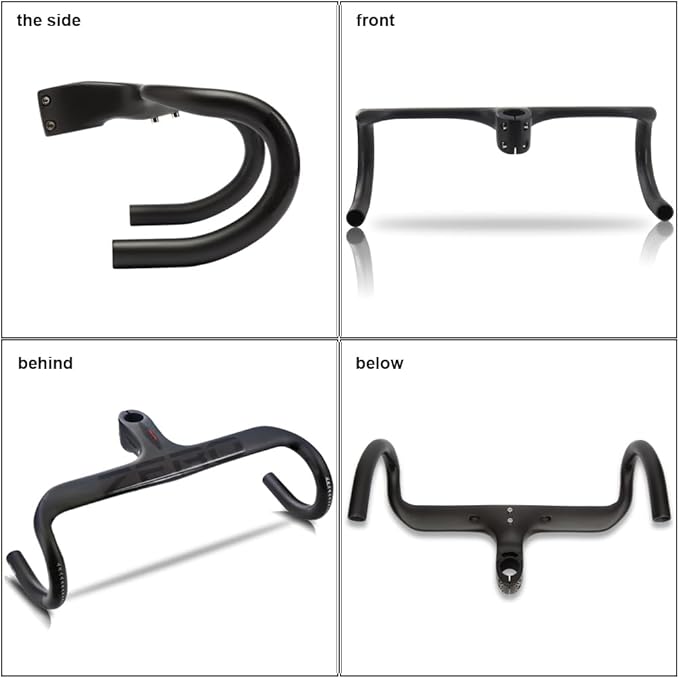 RXL SL carbon road bike handlebars integrated carbon integrated handlebar road bike integrated drop bars road bike 40cm bicycle handle bar 28.6 short reach handlebars ud matte 400-100