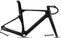 Road Bike Frameset 700C Carbon Racing Frame with Fork Handlebar Thru Axle Disc Brake Frame 43.5/46/48/50/52/54/56cm Lightweight Internal Routing(52CM)