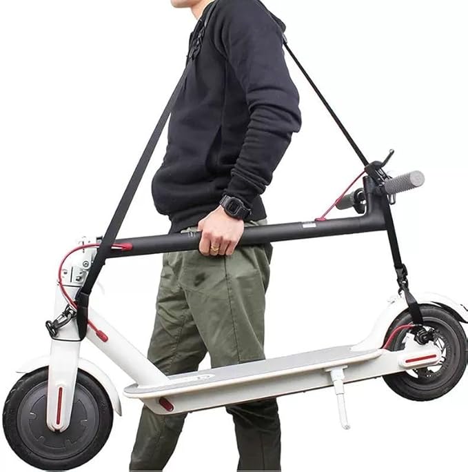 Electric Scooter Carry Strap Carrier with Quick-Release Buckles Folding Bike Carrying Straps Adjustable Hands-Free Shoulder Strap for Electric Scooters Foldable E-scooter Adult Commuter Scooter