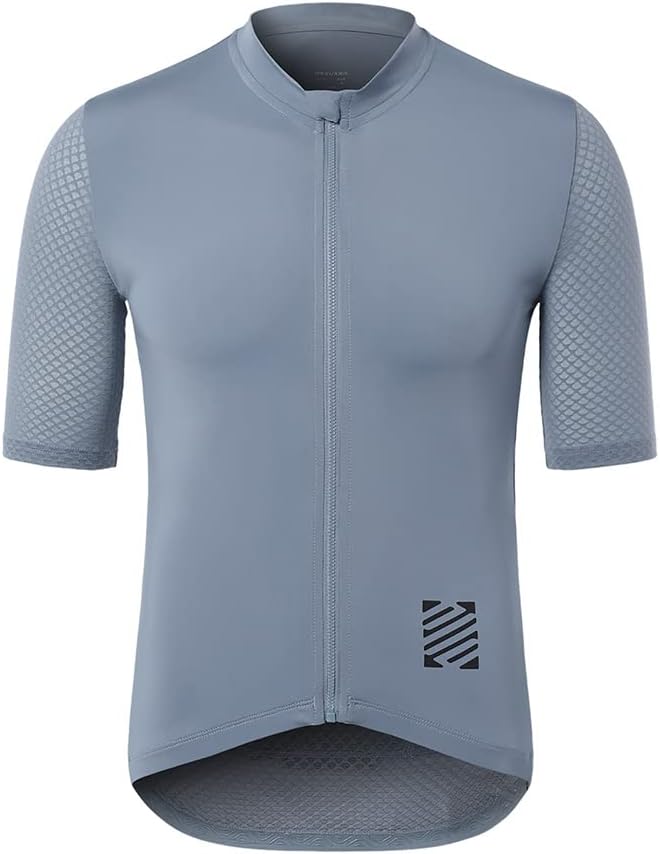 ARSUXEO Pro Cycling Jersey Men Short Sleeves Ultra-Light Road Bike Jersey Cycling Biking Bicycle Shirt