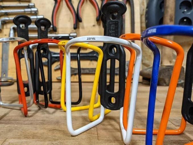 ZEFAL Bundle Pack - Aluplast 124 Aluminium Bicycle Water Bottle Cage, Universal, Orange, 2 Pack