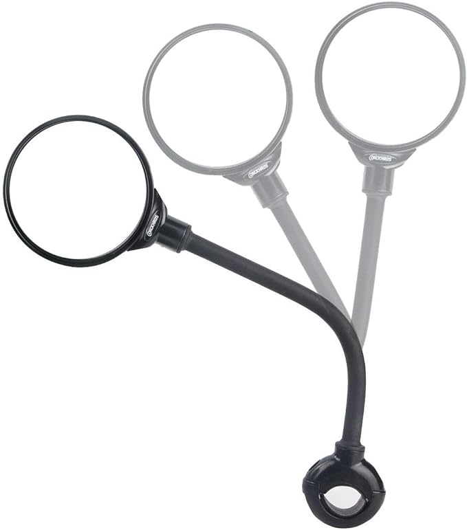 Bike Mirror Rotatable And Adjustable Wide Angle Rear View Shockproof Convex Mirror Universal For Bike Bicycle