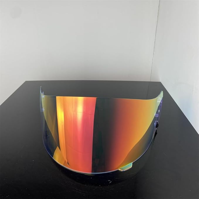 HJ-09 Helmet Visor Replacement,Tinted Motorcycle Helmet Face Shield Sunshield UV Protection for HJC CL-15 CL-17 CL-16 CL-SP AC-12 FS-10 CS-R1 IS-16 CS-R2 (Revo Clear Red)