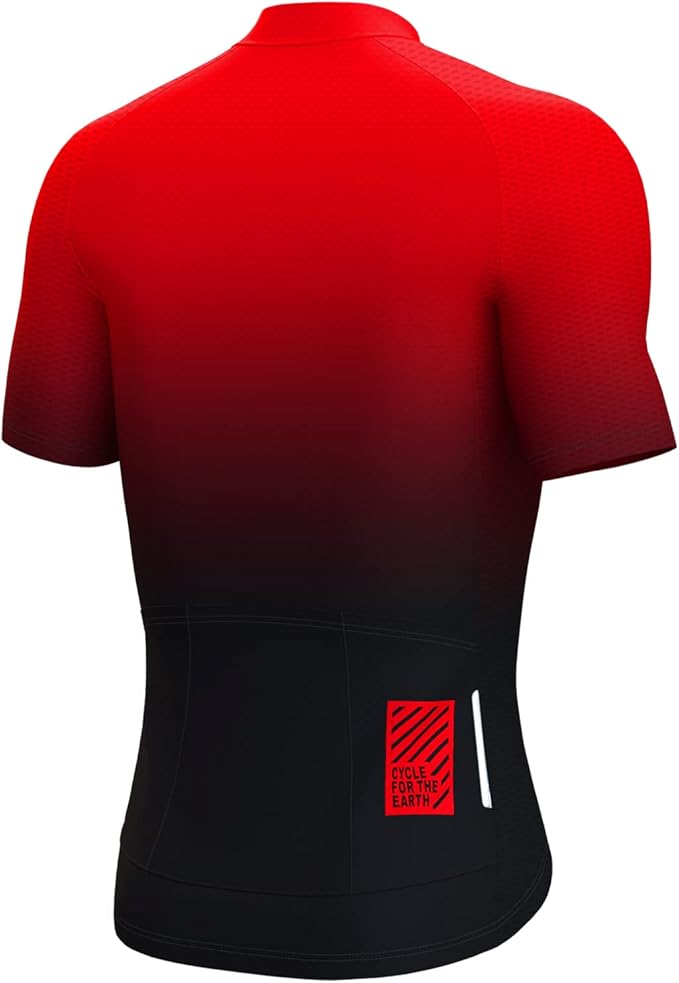 Lo.gas Cycling Jersey Men Short/Long Sleeve Bike Biking Shirts Full Zip with Pockets Road Bicycle Clothes