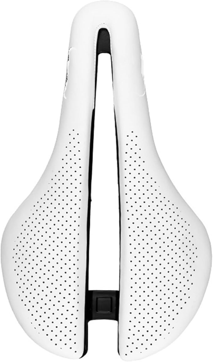 Hollow Leather Bicycle Saddle, Comfortable Bike Seat for Road, MTB & Racing Bikes, 250×155mm