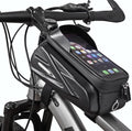 COTOUXKER Bike Frame Bag, Mountain Bike Phone Holder Bag for Road and Mountain Bikes Cycling Storage Bags