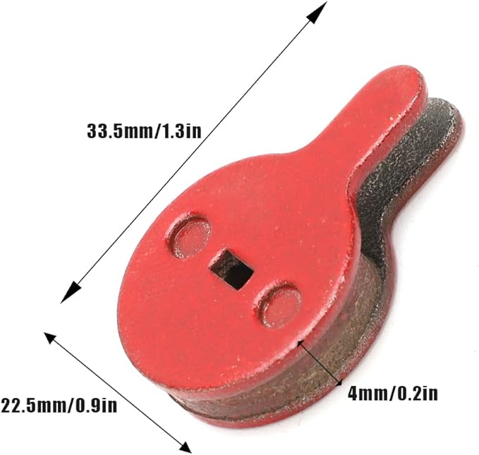 Bike Disc Brake Pads, Bicycle Resin Oil Brakes Pad Semi Metal Smooth Braking Low Noise Replacement Bicycle Pads Kit Cycling Mute 026 Accessory Set for BOL BB8 Mountain Electric Scooters 4 Pairs