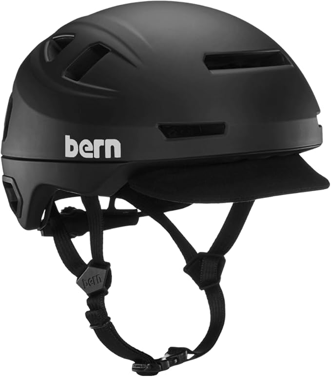 Bern Hudson MIPS Adult Bike Helmet with Rotational Impact Safety, up to 27 MPH│Adjustable│Safety Light Included│For Bikes, E Scooters, E Bikes +│Fully Certified